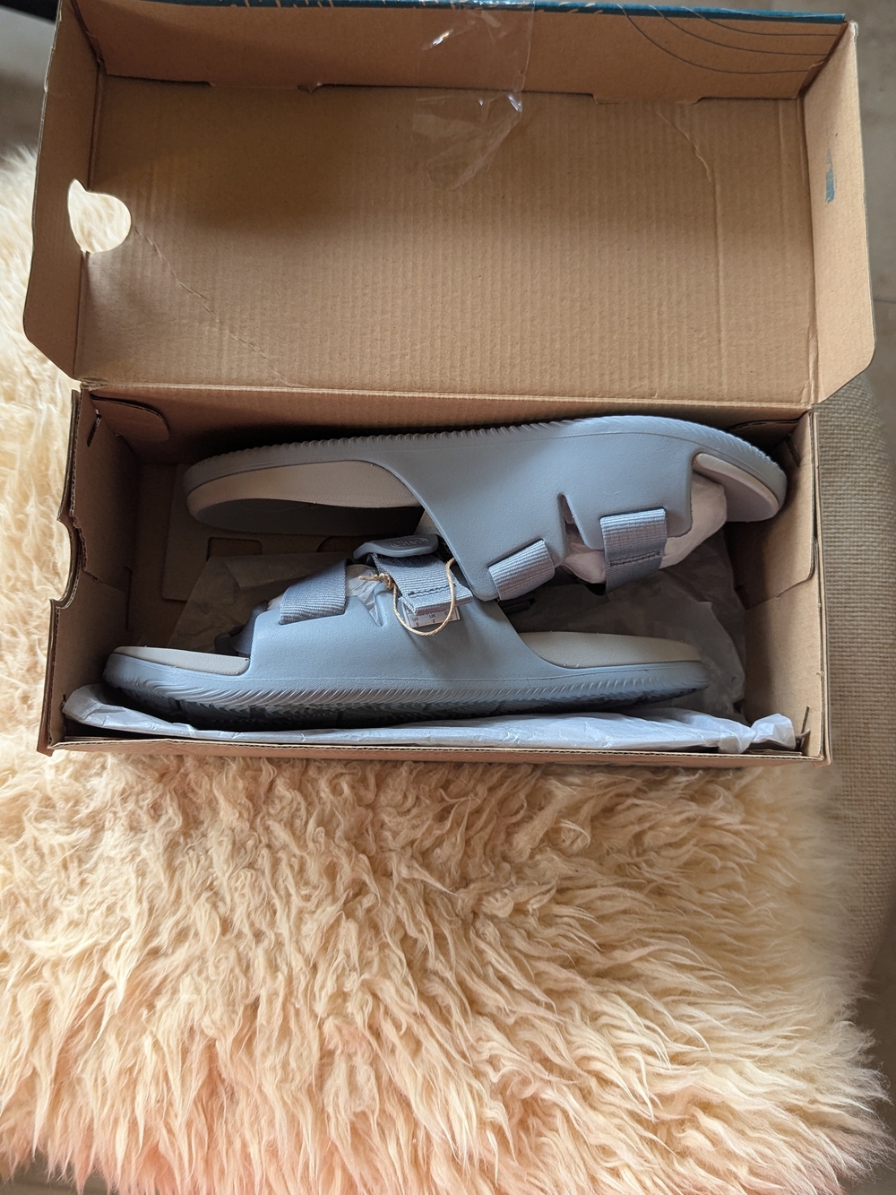 Chaco Chillos Slide Sandals in Granite Size 8 NWT